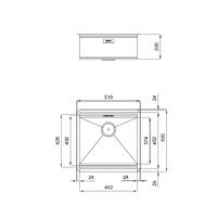 Pomivalno korito FOSTER Milano 1013 850 