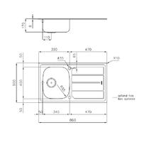 Pomivalno korito FOSTER S1000 1186 162 