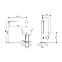 Kuhinjska armatura Foster VELA PLUS 8497 120