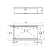 Pomivalno korito FOSTER Milano 1014 850 