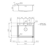 Pomivalno korito FOSTER Stripe 4505 050 