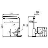 Kuhinjska armatura Foster OMEGA PLUS 8498 858 Copper