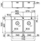 Pomivalno korito FOSTER KE 2269 050